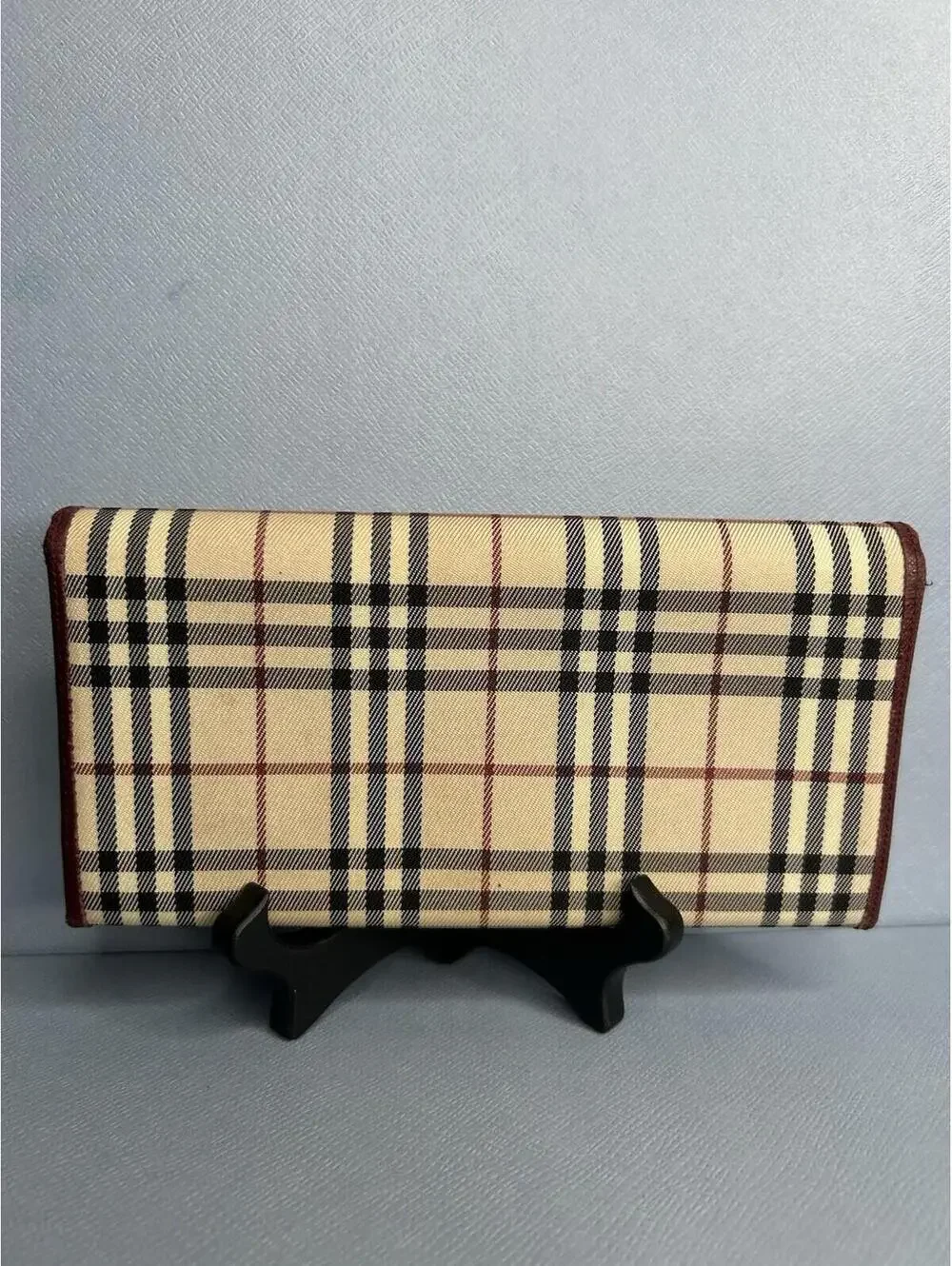 Burberry Plaid Long Wallet Purse Women Wallet Authentic